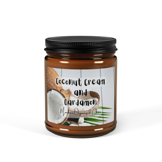 Coconut Cream and Cardamon Scented Soy Candle