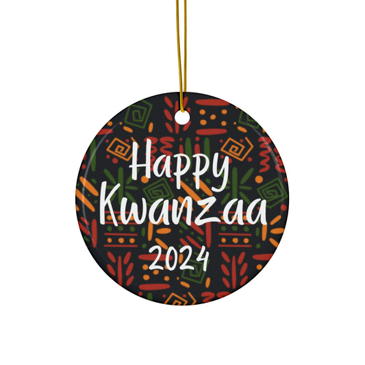 Kwanzaa Christmas Decorations - Heart, Snowflake, Round Shapes